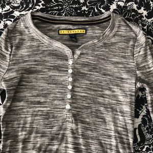 Grey long sleeve button down